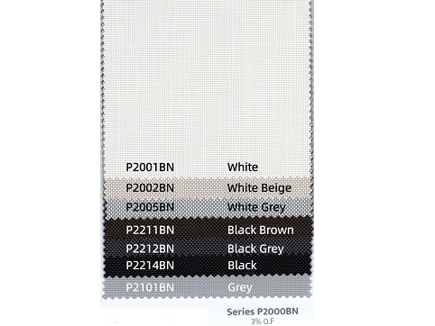 Fiberglass screen 3%OF P2000BN